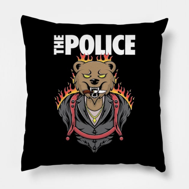 The bear police Pillow by PROALITY PROJECT