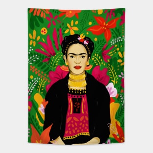Frida Kahlo Flower Power by Cindy Rose Studio Tapestry