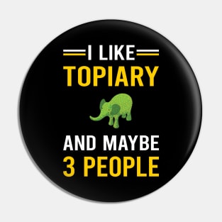 3 People Topiary Pin