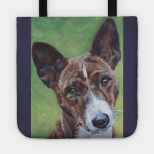 Basenji Fine Art Painting Tote