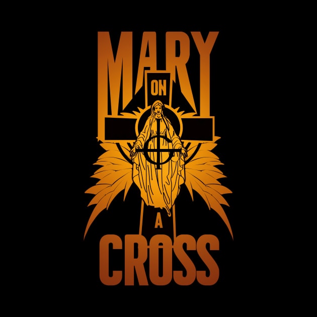 mary on a cross- gold by Citrus.rock