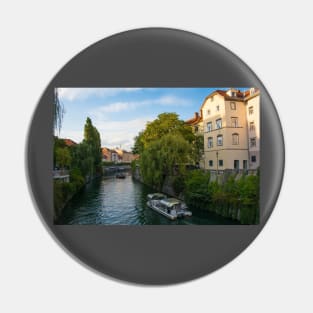 Ljubljanici River in Ljubljana, Slovenia Pin