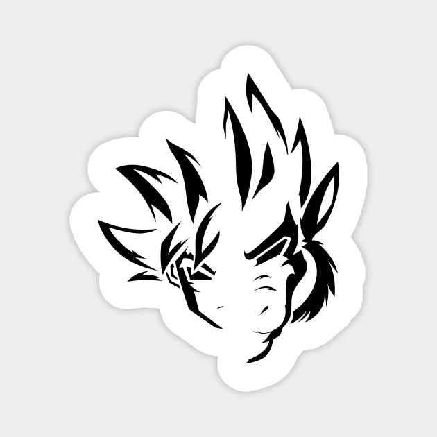 GOKU AND OZARU Abstract Magnet by CERO9