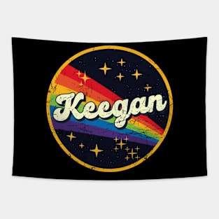 Keegan // Rainbow In Space Vintage Grunge-Style Tapestry