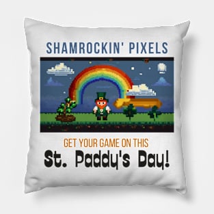 Shamrockin' Pixels: Get Your Game On This St. Paddy's Day! Pillow