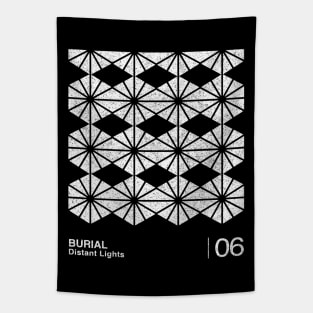 Burial / Minimalist Graphic Artwork Design Tapestry