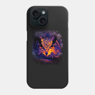 Cosmic Bright owl- animal guide Phone Case