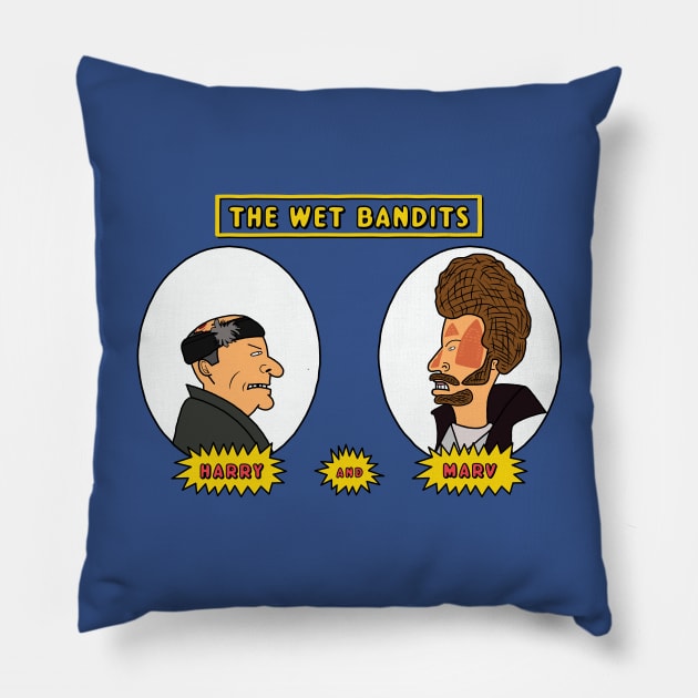 The Wet Bandits: Harry and Marv Pillow by bryankremkau