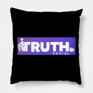 Truth Social T-Shirt, Social Number 2 Political Humor Funny Hoodie Pillow