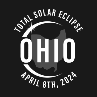 Ohio Total Solar Eclipse April 8 2024 Path of Totality 2024 North America T-Shirt