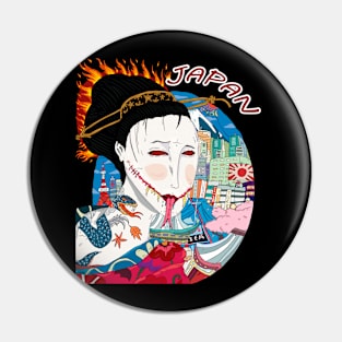 japan zombie Pin