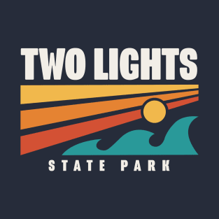 Two Lights State Park Maine Souvenir Lighthouse T-Shirt