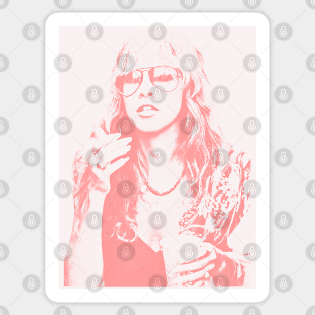 Stevie Nicks - Retro Vintage Styled Design - Stevie Nicks - Sticker