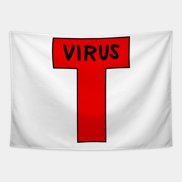 T virus Tapestry by small alley co