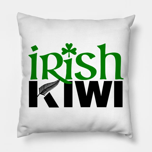 Irish Kiwi (for light backgrounds) Pillow by honeythief