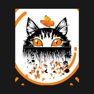 black cats peeking T-Shirt