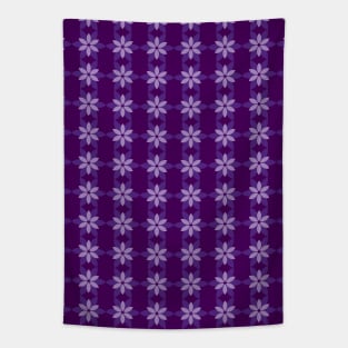 Purple flower pattern, version 23 Tapestry