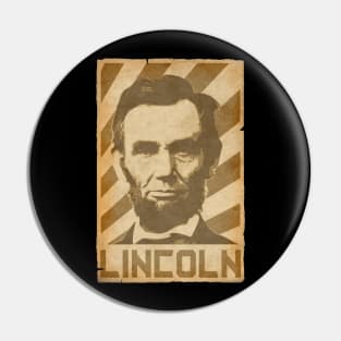 Abraham Lincoln Retro Propaganda Pin