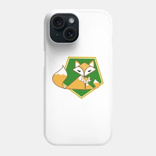 Two foxes on a patch Phone Case