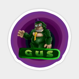 Gus green gorilla animatronic plush logo Magnet