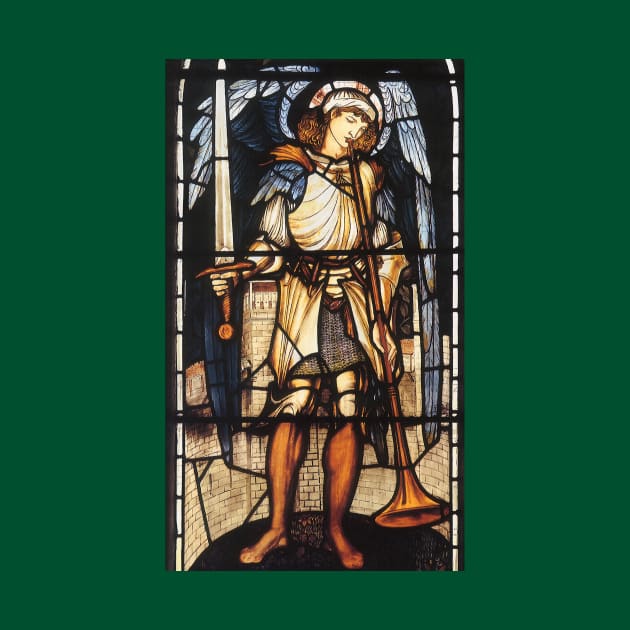 Saint Michael by Sir Edward Coley Burne-Jones by MasterpieceCafe