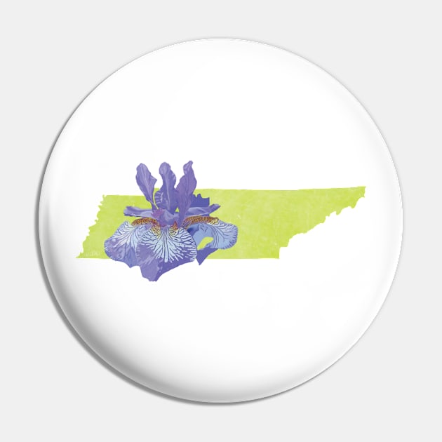 Tennessee Iris Pin by Lavenderbuttons