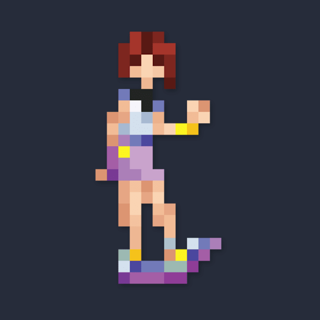 Kairi low-res pixelart by JinnPixel