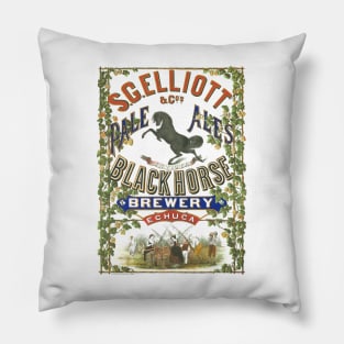 Vintage Brewery Advertising Poster Australia Pillow