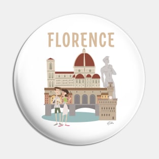 Florence Tourists Pin