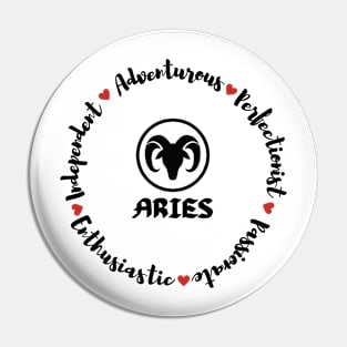 Aries ♈🐏 Zodiac Sign Astrology Pin