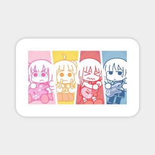 Bocchi the Rock Kessoku Band chibi girls Magnet