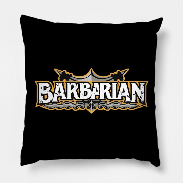 Barbarian Pillow by Gangrel5