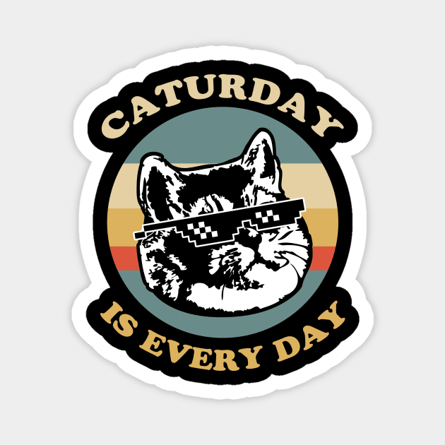 Caturday Deal With It Magnet by Electrovista