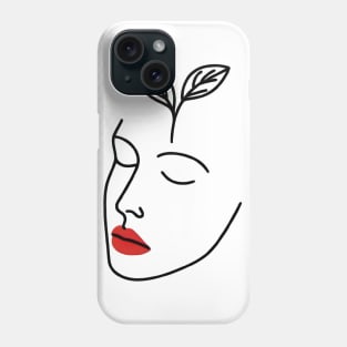 Floral Face: Nature's Elegance Phone Case