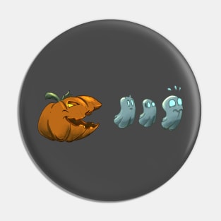 Halloween Pumpkin eating ghosts Pin