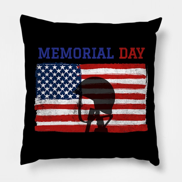 Memorial Day - US American Alumni Veteran Pillow by TidenKanys