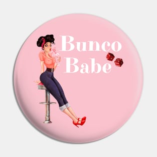 Bunco Babe Pin Up Retro Dice Night Pin