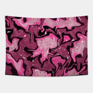 Hot pink camouflage pattern Tapestry