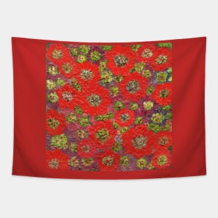 red flowers Tapestry