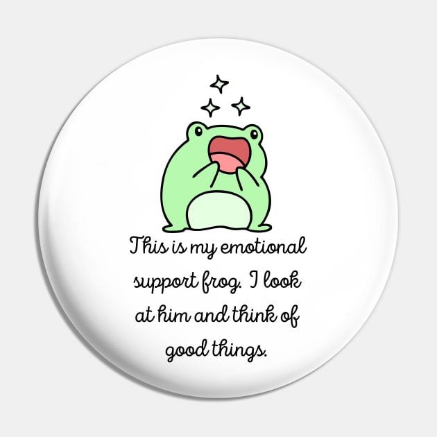 Emotional Support frog Pin by Ingridpd