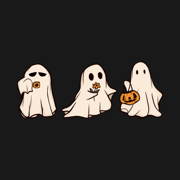 cute ghost halloween by MarikaBor