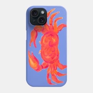 Red crab painting Phone Case