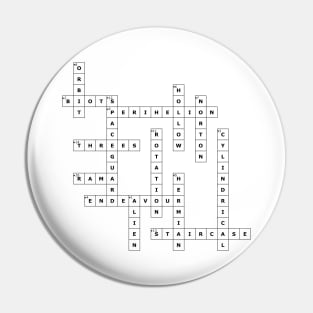 (1972RWR) Crossword pattern with words from a famous 1972 science fiction book. Pin