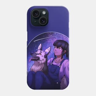 Stargazing with a Dog Phone Case