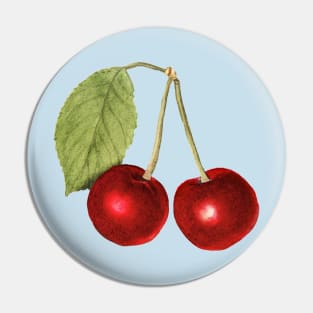 vintage cherry pattern retro collection Pin