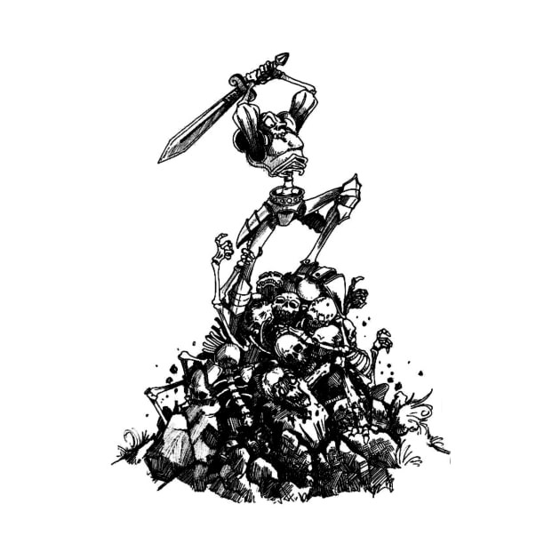 Medievil - Sir Dan Atop a Pile of Fiends Sketch by Gekidami