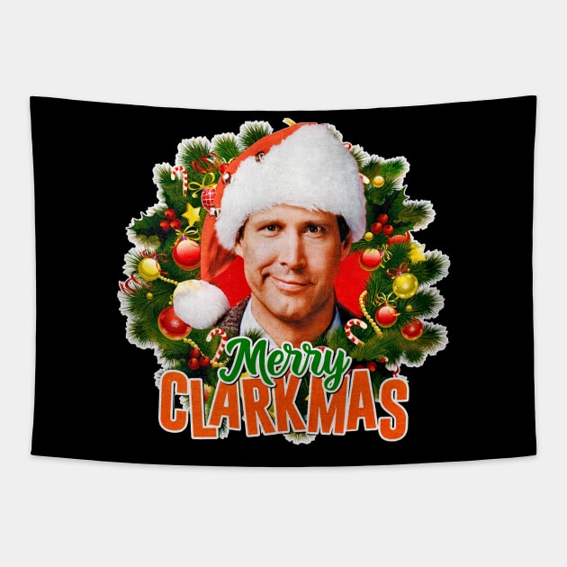 Christmas Clark Griswold Merry Clarkmas Tapestry by Leblancd Nashb