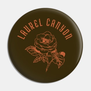 Laurel Canyon rose - orange print Pin