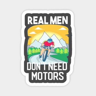 Real Men Love Cycling Magnet