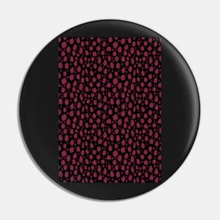 Black and Red Spot Dalmatian Pattern Pin